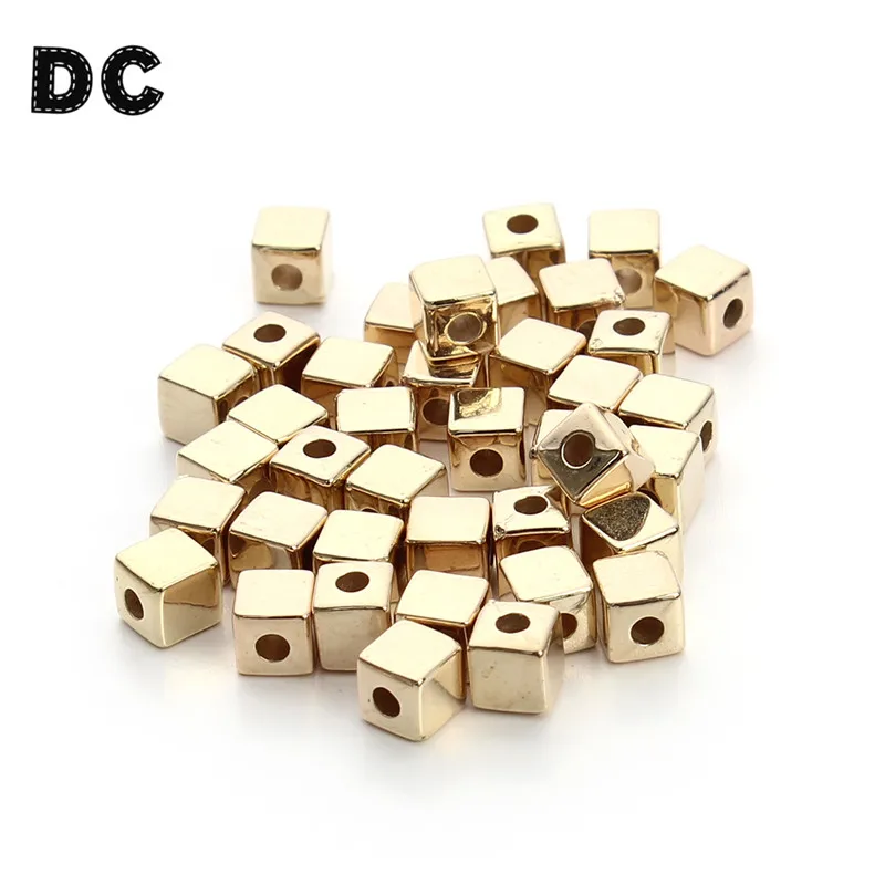 DC 200pcs/lot 3mm/4mm/5mm Rhodium/Gold Color CCB Plastic Square Cube Spacer Beads with Big Hole Seeds Beads for Jewelry Making
DC 200pcs/lot 3mm/4mm/5mm Rhodium/Gold Color CCB Plastic Square Cube Spacer Beads with Big Hole Seeds Beads for Jewelry Making