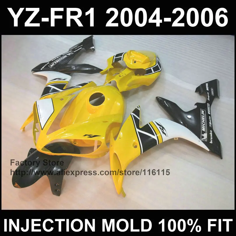 MOTOMARTS 100% right yellow black bodywork for YAMAHA YZF R1 fairings 2004 2005 2006 YZF1000 1 YZFR 04 05 06 fairing Full inject
MOTOMARTS 100% right yellow black bodywork for YAMAHA YZF R1 fairings 2004 2005 2006 YZF1000 1 YZFR 04 05 06 fairing Full inject