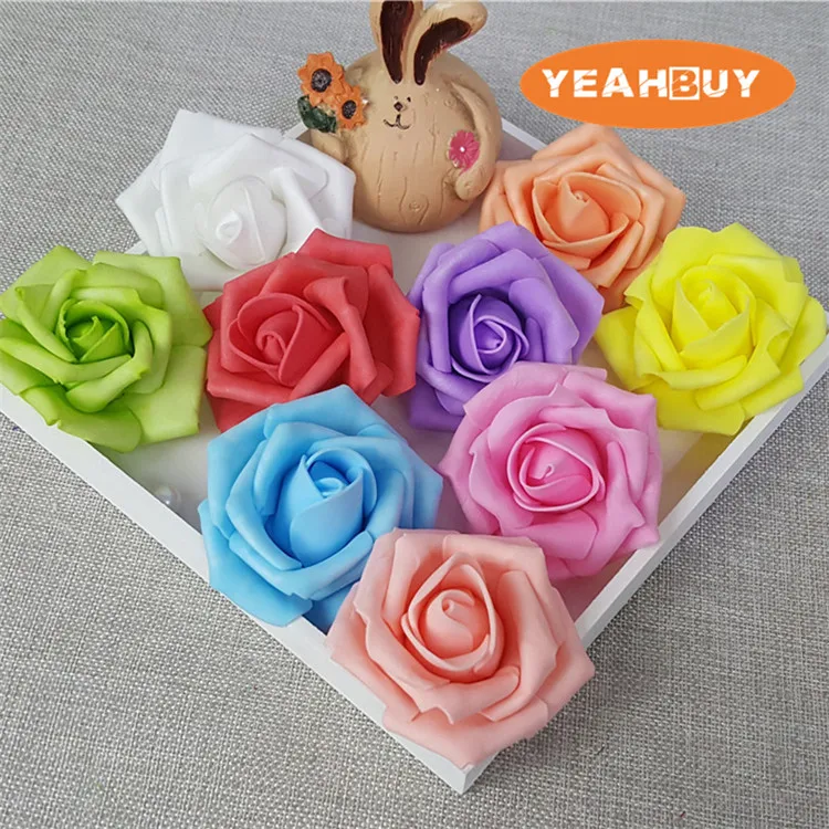 100pcs 7CM PE Artificial Rose Flower Heads DIY Wedding Bouquet Brooch Wrist Faux Leather Rose Flower Balls 9 Colors
100pcs 7CM PE Artificial Rose Flower Heads DIY Wedding Bouquet Brooch Wrist Faux Leather Rose Flower Balls 9 Colors