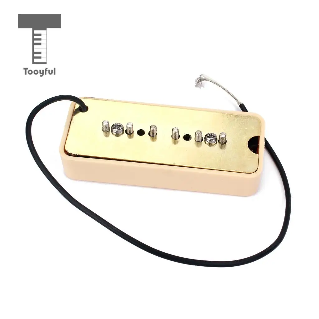 Tooyful 2Pcs Single Coil Soap Bar pickups For P-90 P90 LP Gb Electric Guitar Parts Accessories 50mm / 52mm Cream
Tooyful 2Pcs Single Coil Soap Bar pickups For P-90 P90 LP Gb Electric Guitar Parts Accessories 50mm / 52mm Cream