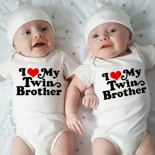 Baby Clothes Letter Print I Love My Twin BrotherRomper Casual Newborn Baby Boys Short Sleeve Hot Sales Jumpsuit
Baby Clothes Letter Print I Love My Twin BrotherRomper Casual Newborn Baby Boys Short Sleeve Hot Sales Jumpsuit
