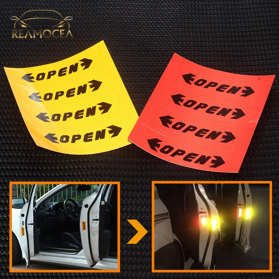 Reamocea 4Pcs Red/ Yeallow Anti-collision Warning Sticker Affixed To Open The Door Universal Reflective Safety Decals For Cars
Reamocea 4Pcs Red/ Yeallow Anti-collision Warning Sticker Affixed To Open The Door Universal Reflective Safety Decals For Cars