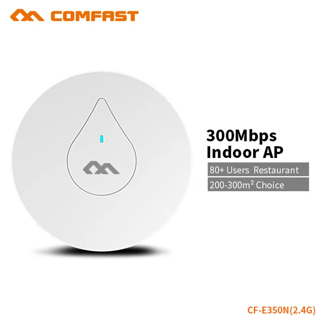 COMFAST Мощный 300 Мбит/с 2,4G Wifi маршрутизатор усилитель сигнала 2 * Встроенная 3dBi антенна беспроводной Потолочный AP CF-E350N
COMFAST Мощный 300 Мбит/с 2,4G Wifi маршрутизатор усилитель сигнала 2 * Встроенная 3dBi антенна беспроводной Потолочный AP CF-E350N