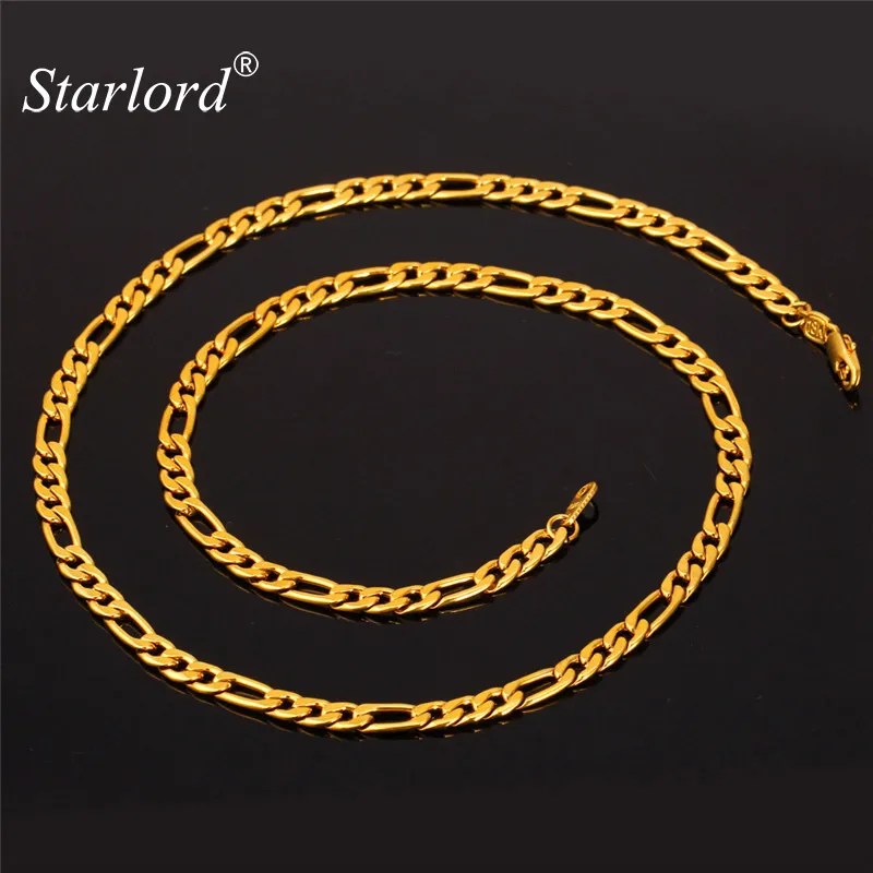 Starlord Figaro Necklace For Men Jewelry Gold Color Chains 5MM 46CM/55CM/71CM Fashion Jewelry Stainless Steel Figaro Chain N1041
Starlord Figaro Necklace For Men Jewelry Gold Color Chains 5MM 46CM/55CM/71CM Fashion Jewelry Stainless Steel Figaro Chain N1041