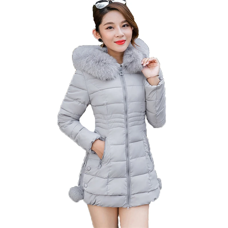 Winter fashion parka coat women new Korean M-3XL plus size pink gray black slim hooded long sleeve thick warmth clothing LR295
Winter fashion parka coat women new Korean M-3XL plus size pink gray black slim hooded long sleeve thick warmth clothing LR295