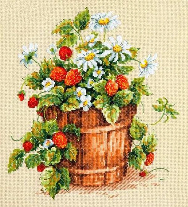 Needlework 14CT Cross Stitch, DIY Count Cross Stitch, Embroidery Set, Strawberry bucket
Needlework 14CT Cross Stitch, DIY Count Cross Stitch, Embroidery Set, Strawberry bucket