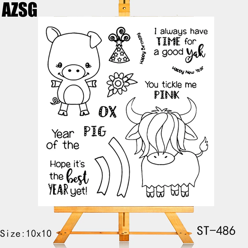 AZSG Happy animal Clear Stamps For DIY Scrapbooking Rubber Stamp/ Seal Paper Craft Clear Stamp Card Making
AZSG Happy animal Clear Stamps For DIY Scrapbooking Rubber Stamp/ Seal Paper Craft Clear Stamp Card Making