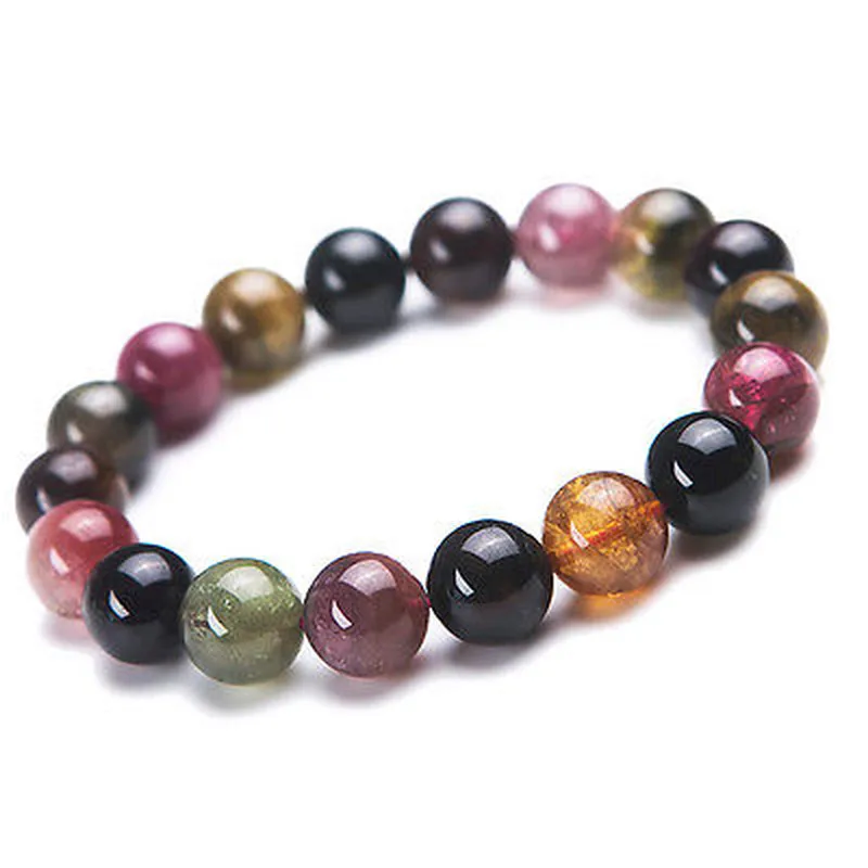 11mm Natural Colorful Tourmaline Crystal Bracelet For Women Lady Men Luck Healing Gift Round Beads Strands Jewelry AAAAA
11mm Natural Colorful Tourmaline Crystal Bracelet For Women Lady Men Luck Healing Gift Round Beads Strands Jewelry AAAAA