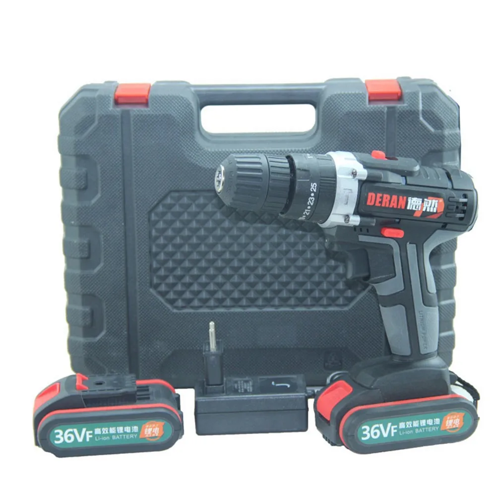 36V Electric Screwdriver with Flashlight with 2pcs Rechargeable Battery Cordless Electric Drill Power Tools 2 Speed Screwdriver
36V Electric Screwdriver with Flashlight with 2pcs Rechargeable Battery Cordless Electric Drill Power Tools 2 Speed Screwdriver