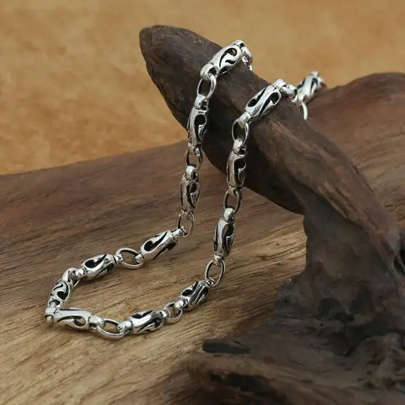 Handmade 100% 925 Silver Man Necklace Vintage Sterling Chain Necklace Carved Lucky Symbol Necklace Man Jewelry Gift
Handmade 100% 925 Silver Man Necklace Vintage Sterling Chain Necklace Carved Lucky Symbol Necklace Man Jewelry Gift