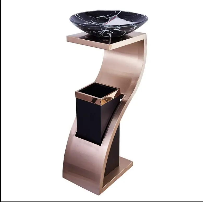 Hotel trash can lobby vertical stainless steel ashtray commercial restaurant elevator entrance hotel European style
Hotel trash can lobby vertical stainless steel ashtray commercial restaurant elevator entrance hotel European style