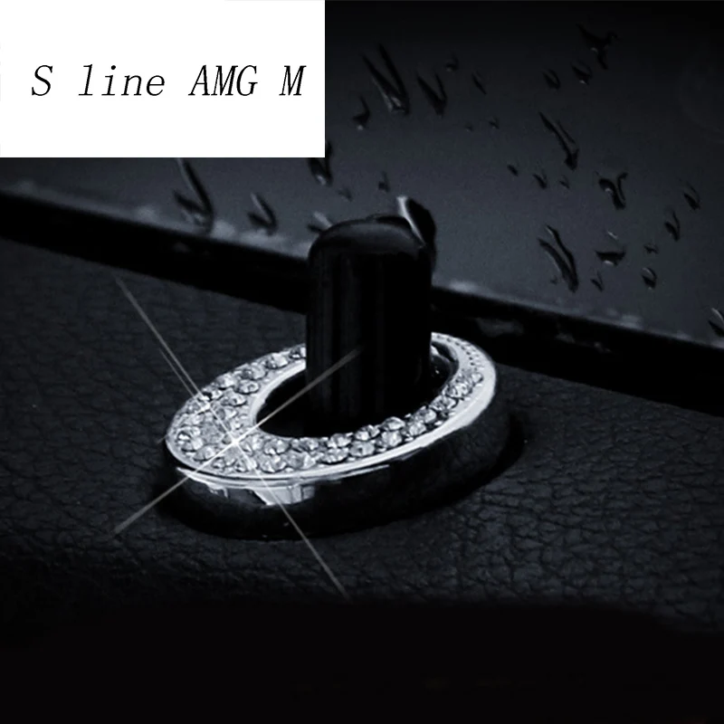 Car Styling Auto door pin decoration covers Sticker Interior Bolt circle trim For Mercedes Benz A GLA CLA Class W176 X156 C117
Car Styling Auto door pin decoration covers Sticker Interior Bolt circle trim For Mercedes Benz A GLA CLA Class W176 X156 C117