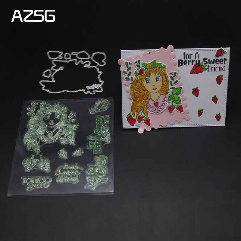 AZSG Beautiful Girl Cutting Dies and Clear Stamp Set for DIY Scrapbooking Photo Album Decoretive Embossing Stencial
AZSG Beautiful Girl Cutting Dies and Clear Stamp Set for DIY Scrapbooking Photo Album Decoretive Embossing Stencial