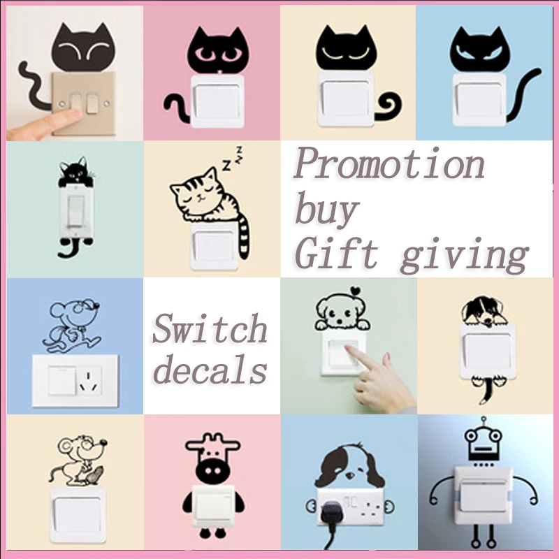 DIY Funny Cute Black Cat Switch Decal Wallpaper wall Sticker Home Decoration Bedroom Kids Room Light Parlor Decor Sticker ZY327
DIY Funny Cute Black Cat Switch Decal Wallpaper wall Sticker Home Decoration Bedroom Kids Room Light Parlor Decor Sticker ZY327