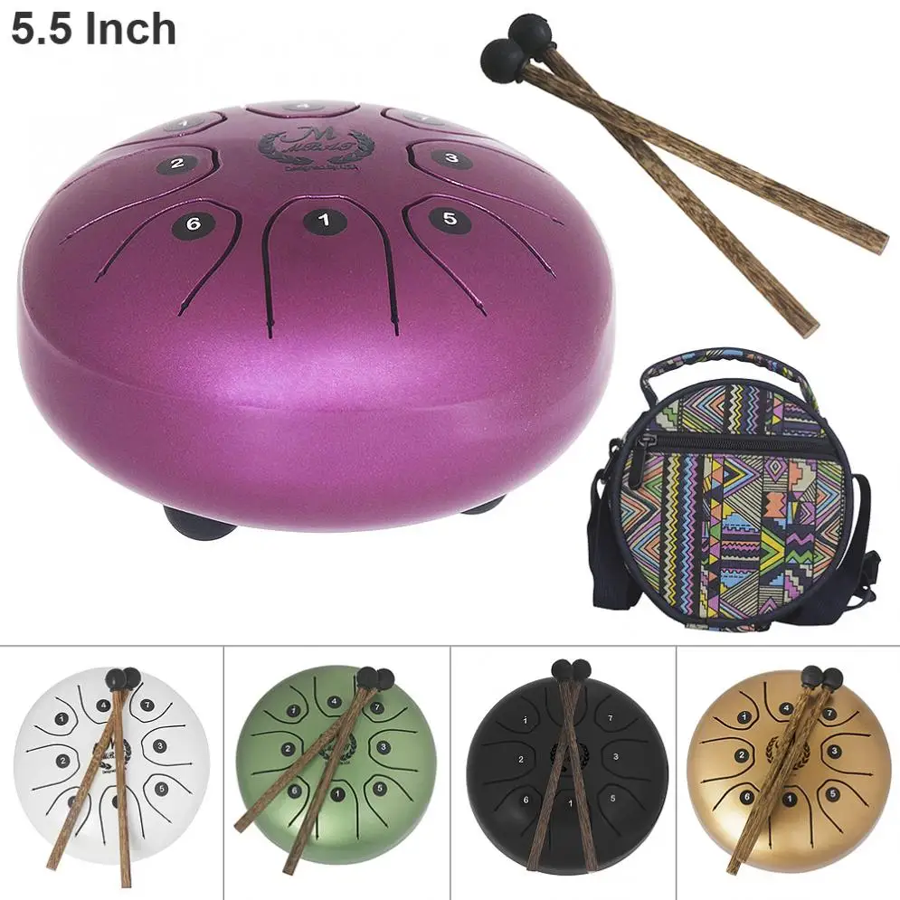 5.5 Inch Hand Size Tongue Drum 8 Notes with Bag and Drum Stick 5 Colors Optional
5.5 Inch Hand Size Tongue Drum 8 Notes with Bag and Drum Stick 5 Colors Optional