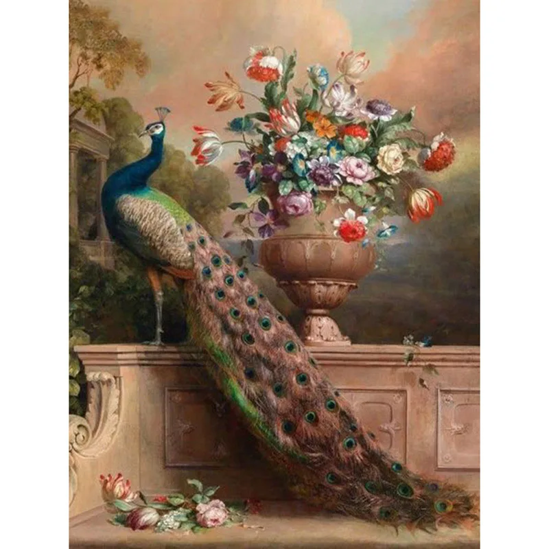 Full square/Round drill Diamond embroidery Beautiful peacock 5D DIY diamond Painting Cross Stitch Rhinestone Mosaic decor HY
Full square/Round drill Diamond embroidery Beautiful peacock 5D DIY diamond Painting Cross Stitch Rhinestone Mosaic decor HY