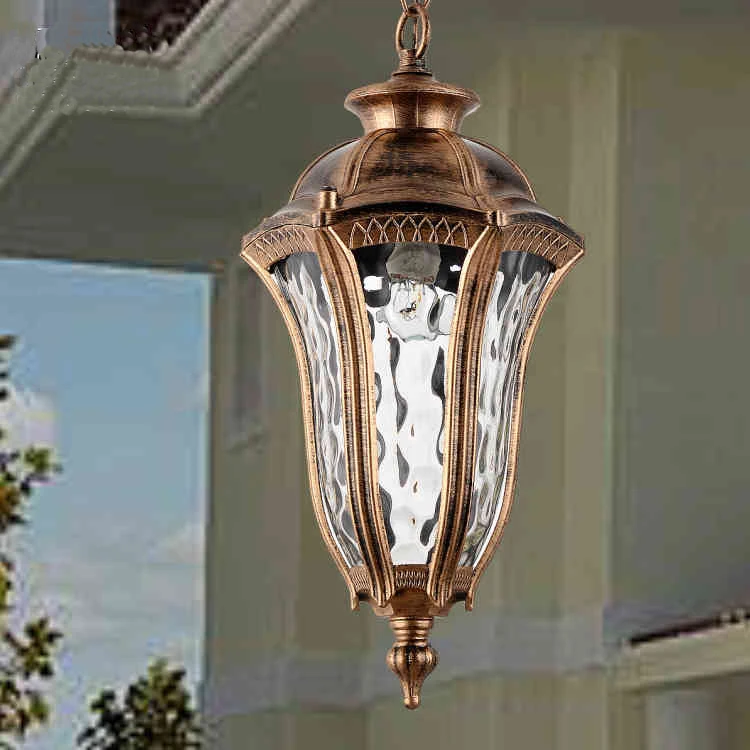 American vintage bronze aluminum E27 LED bulb waterproof outdoor pendant light fixture European retro garden glass pendant lamp
American vintage bronze aluminum E27 LED bulb waterproof outdoor pendant light fixture European retro garden glass pendant lamp
