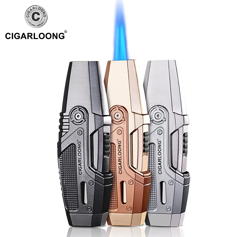 CIGARLOONG Cigar lighter Large double pipe windproof Big firepower Lighter CB-0907
CIGARLOONG Cigar lighter Large double pipe windproof Big firepower Lighter CB-0907