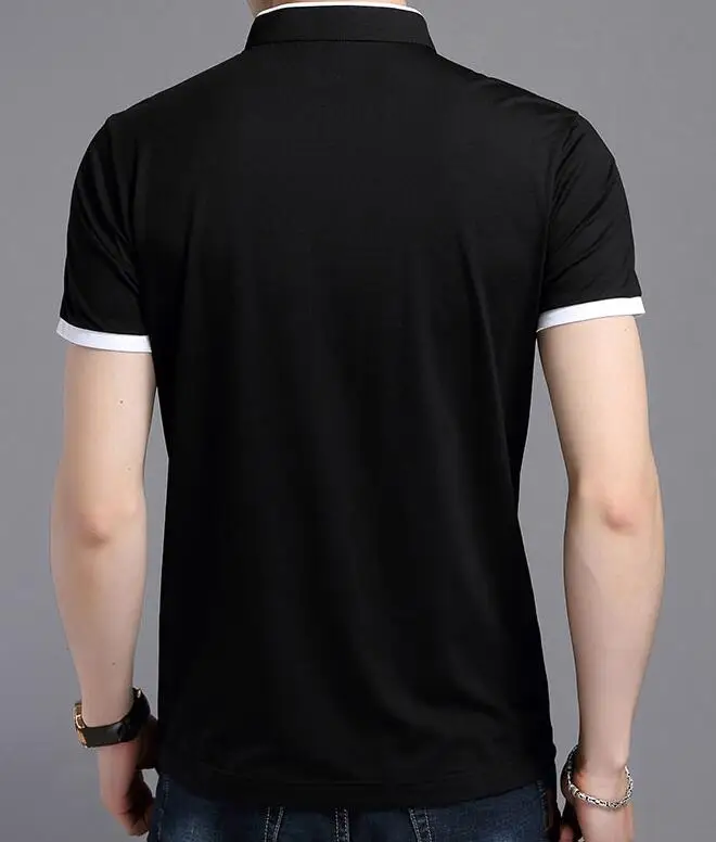 Summer Solid cotton camisa short sleeve Polo shirts men business casual Polo shirt slim Stand collar Button placket Men Clothing
Summer Solid cotton camisa short sleeve Polo shirts men business casual Polo shirt slim Stand collar Button placket Men Clothing