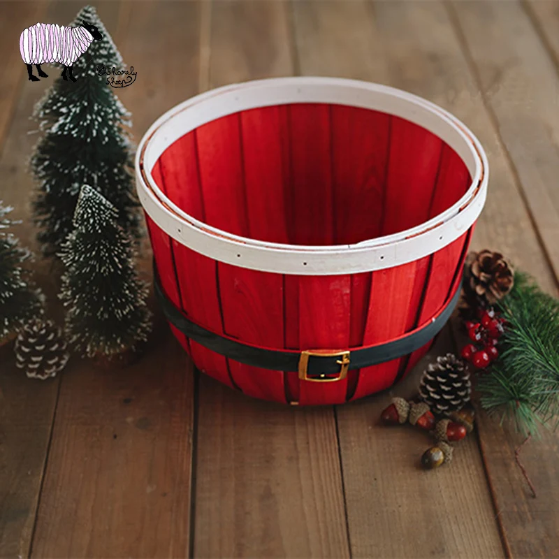 Red Christmas Basket Newborn Photography Props Wooden Xmas Basket Baby Photo Shoot Studio Props bebe fotografia Accessories
Red Christmas Basket Newborn Photography Props Wooden Xmas Basket Baby Photo Shoot Studio Props bebe fotografia Accessories
