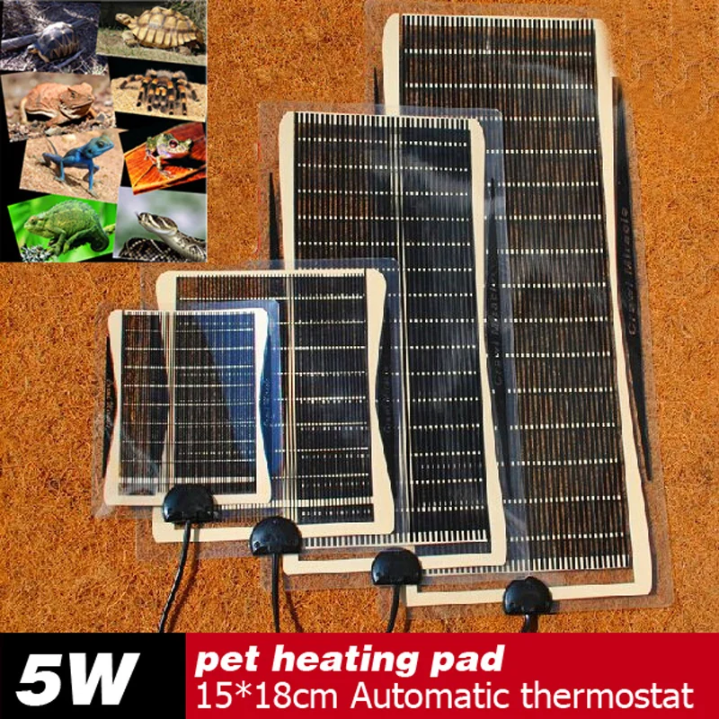 Hot Selling 5W 15*18CM Armer Bed Mat Pad Amphibians Adjustable Temperature Pet Reptile Heating Heater Dog Heat Pad For Sale
Hot Selling 5W 15*18CM Armer Bed Mat Pad Amphibians Adjustable Temperature Pet Reptile Heating Heater Dog Heat Pad For Sale