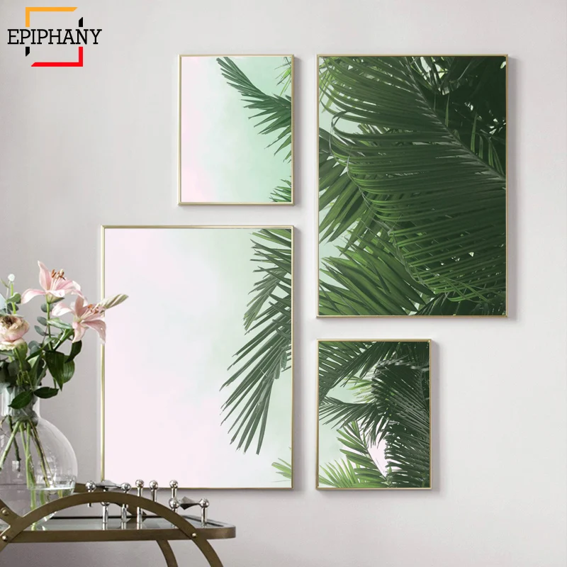 Tropical Leaf Print Wall Art Palm Leaves Canvas Painting Green Plant Posters Modern Home Decor Wall Pictures for Living Room
Tropical Leaf Print Wall Art Palm Leaves Canvas Painting Green Plant Posters Modern Home Decor Wall Pictures for Living Room