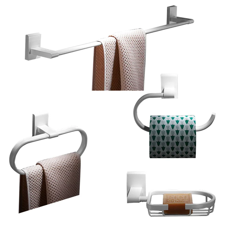 Soild Brass 4-piece Bath Accessory Towel Ring Towel Bar Toilet Paper Holder Wall Mounted Bathroom Hardware Set White Painting
Soild Brass 4-piece Bath Accessory Towel Ring Towel Bar Toilet Paper Holder Wall Mounted Bathroom Hardware Set White Painting