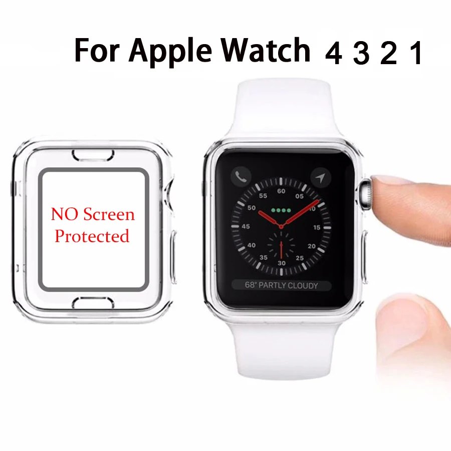 Силиконовый мягкий чехол для Apple Watch 4 40 мм/44 мм, прозрачная защитная рамка для iwatch серии 1/2/3, 38 мм/42 мм, прозрачный чехол-бампер
Силиконовый мягкий чехол для Apple Watch 4 40 мм/44 мм, прозрачная защитная рамка для iwatch серии 1/2/3, 38 мм/42 мм, прозрачный чехол-бампер