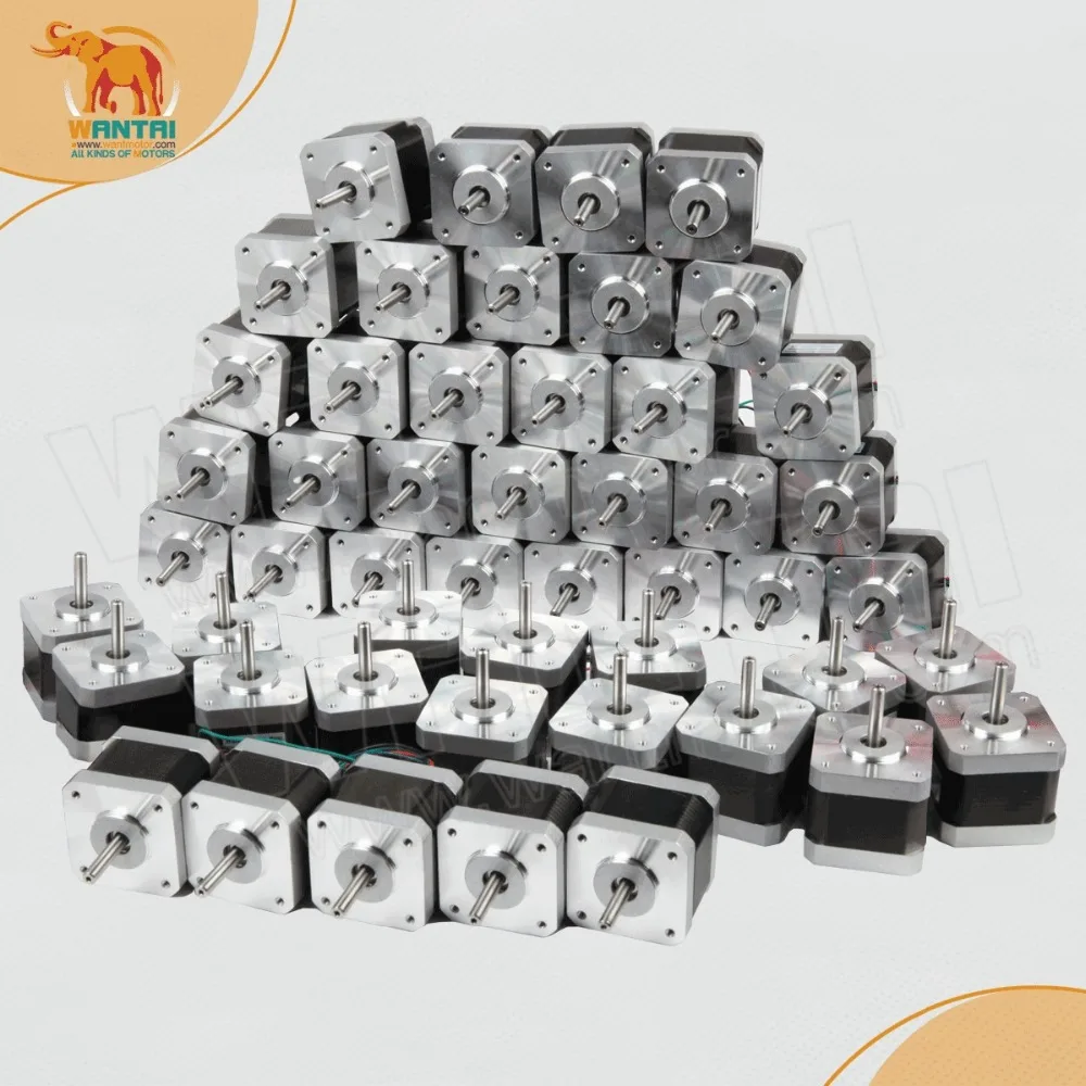 3D Reprap Makebot Printer, Robot,60 PCS Wantai 42BYGHW609,Nema 17 Stepper Motor 4000g.cm,1.7A CNC
3D Reprap Makebot Printer, Robot,60 PCS Wantai 42BYGHW609,Nema 17 Stepper Motor 4000g.cm,1.7A CNC