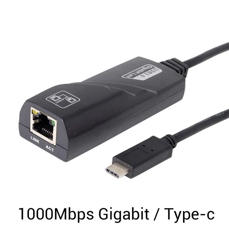 Basix USB C для RJ45 Ethernet Порты и разъёмы Lan C1000Mbps Интернет адаптер MacBook Windows