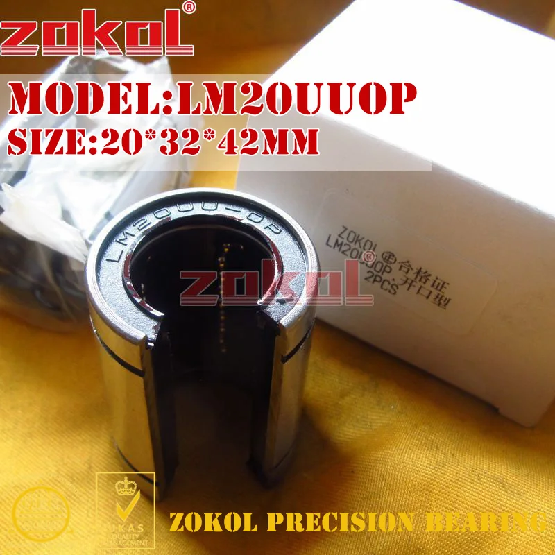 ZOKOL LM20UU OP bearing LM20UUOP LM20 UU OP Open linear motion bearing 20*32*42mm
ZOKOL LM20UU OP bearing LM20UUOP LM20 UU OP Open linear motion bearing 20*32*42mm
