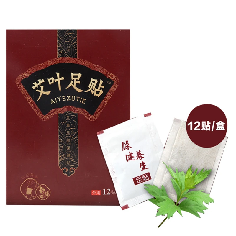 12 шт. Традиционная китайская медицина Детокс-пластырь для ног бамбуковый Vineger