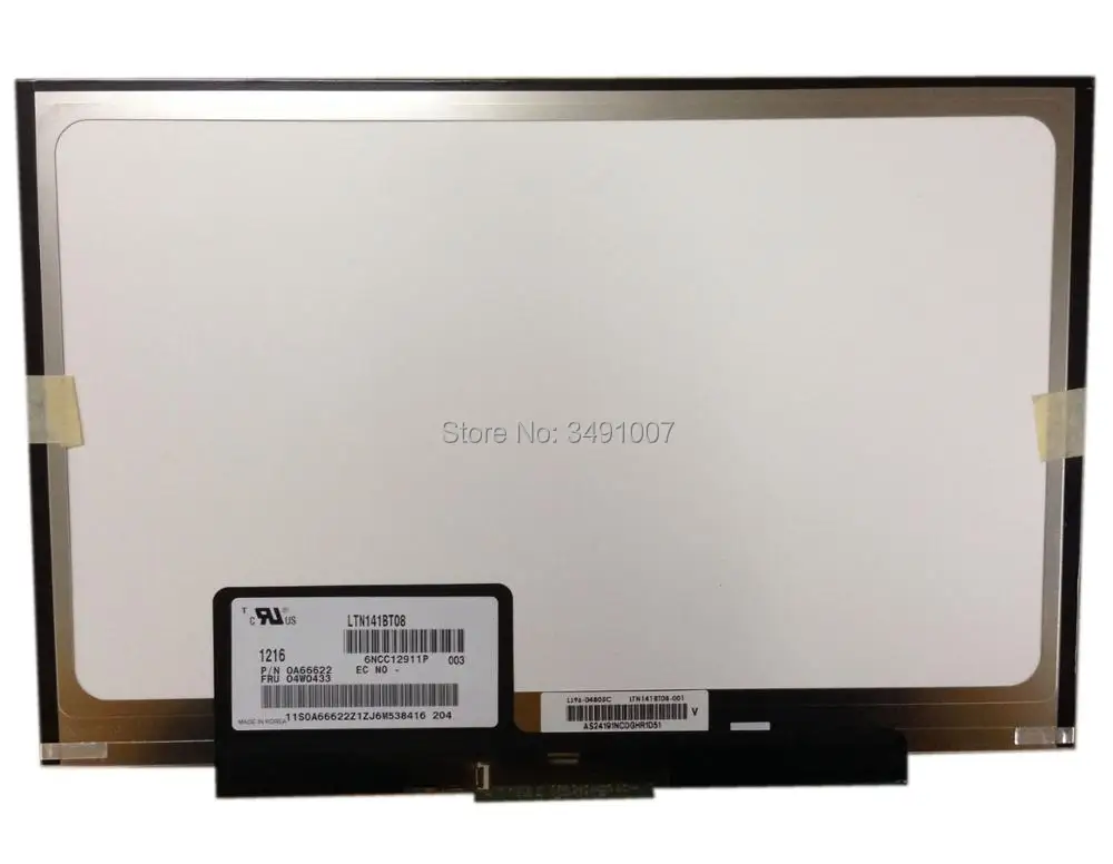 LTN141BT08 подходит для LT141DEQ8B00 ЖК-экран для IBM Lenovo thinkpad T400S T410S Новый
LTN141BT08 подходит для LT141DEQ8B00 ЖК-экран для IBM Lenovo thinkpad T400S T410S Новый