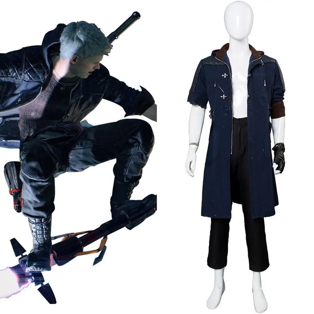 DMC 5 черный, для косплея костюм черный куртка пальто поврежденная версия DMC куртка + перчатка + браслет Набор Хэллоуин карнавальный костюм
DMC 5 черный, для косплея костюм черный куртка пальто поврежденная версия DMC куртка + перчатка + браслет Набор Хэллоуин карнавальный костюм