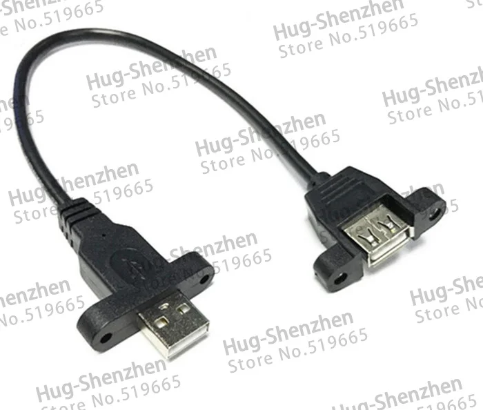 30CM 0.3M USB2.0 Male to Female Screw Panel Mount Extension Date Cable with ear --5pcs/lot
30CM 0.3M USB2.0 Male to Female Screw Panel Mount Extension Date Cable with ear --5pcs/lot