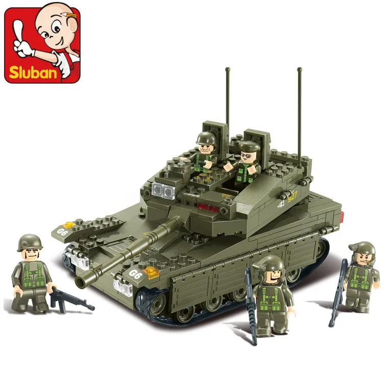 SLUBAN 0305 344 шт. 3D пластиковая конструкция с образовательной Строительные блоки