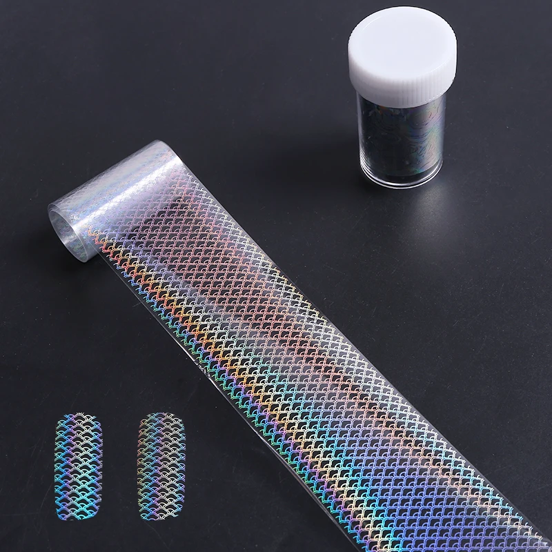 Fish Scale Laser Nail Art Transfer Sticker Holographic Lace Starry Nail Foil 4*100cm Manicure For Nail Art Decoratio
Fish Scale Laser Nail Art Transfer Sticker Holographic Lace Starry Nail Foil 4*100cm Manicure For Nail Art Decoratio