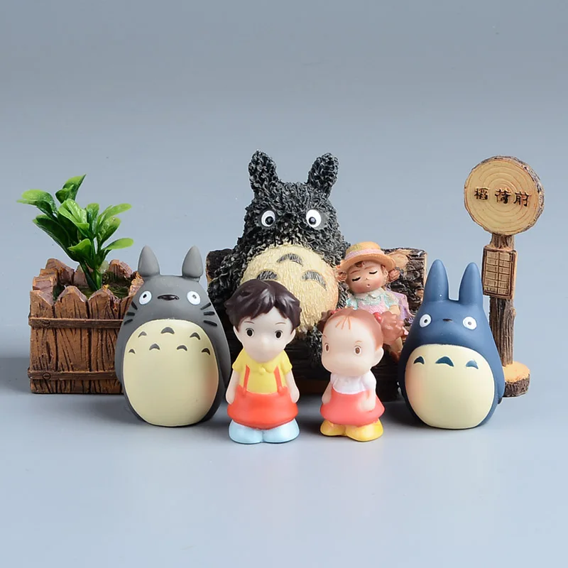 Миядзаки Хаяо ТОТОРО Фигурку Аниме Studio Ghibli Мой Сосед Смолы Набор Рисунках Детей