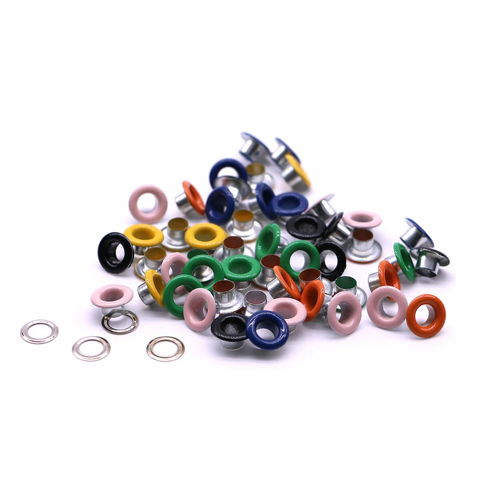 100sets/pack(Outer diameter)8mm (internal)4mm (high)4mm bronze eyelets miniature aluminium eyelets Eleven colors
100sets/pack(Outer diameter)8mm (internal)4mm (high)4mm bronze eyelets miniature aluminium eyelets Eleven colors