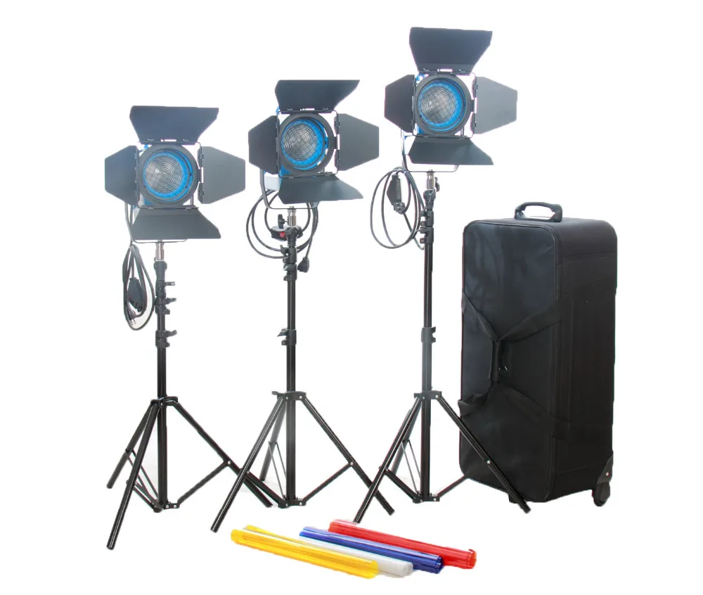 3*650 Fresnel Lights Camcorder Tungsten Fresnel Spot Lighting photography Studio Light
3*650 Fresnel Lights Camcorder Tungsten Fresnel Spot Lighting photography Studio Light