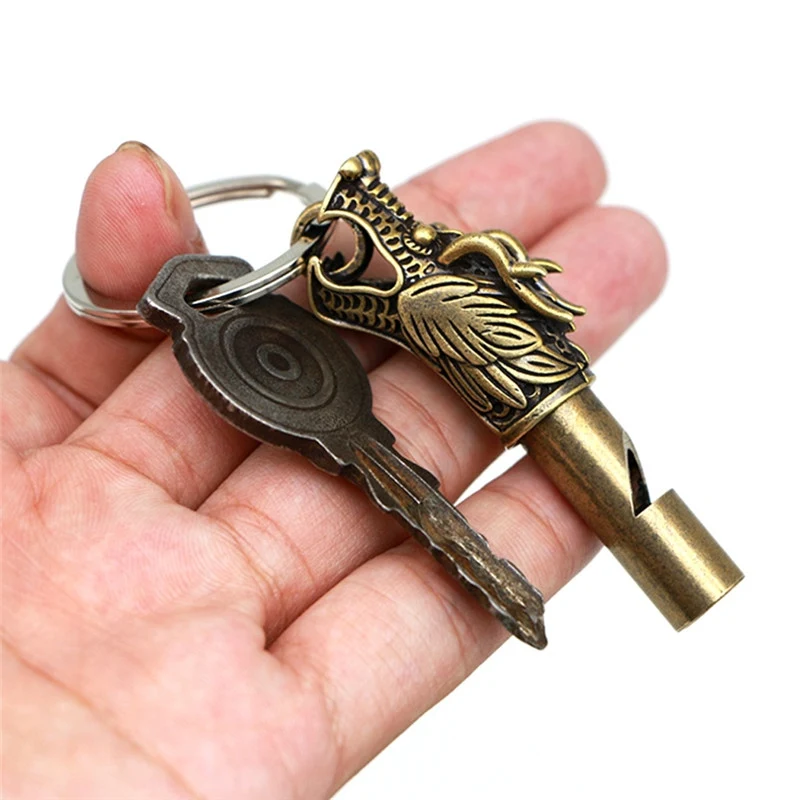 Emergency Survival Whistle Brass Dragon Statue Decorative Pattern Loud Version High Decibel Retro Copper Metal Safety first tool
Emergency Survival Whistle Brass Dragon Statue Decorative Pattern Loud Version High Decibel Retro Copper Metal Safety first tool