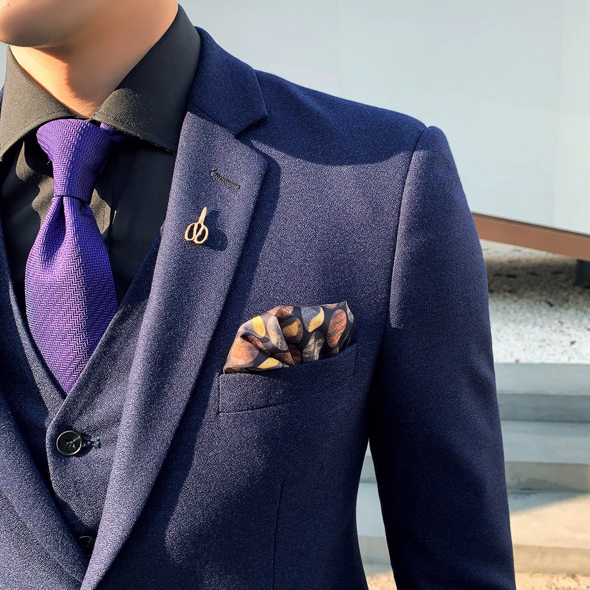 Costum Homme Mariage 3pieces Mens Solid Color Slim Fit 3Pcs Set Suits Male One-button Wedding Groom Dress
Costum Homme Mariage 3pieces Mens Solid Color Slim Fit 3Pcs Set Suits Male One-button Wedding Groom Dress