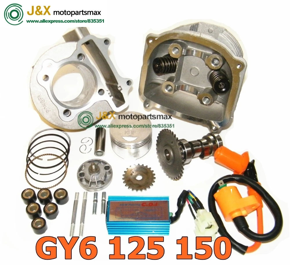 GY6 150cc SCOOTER PARTS 4 stroke bicycle engine kit 157QMJ Engine Cylinder Kit / Cylinder Head 157QMJ GY6 150cc
GY6 150cc SCOOTER PARTS 4 stroke bicycle engine kit 157QMJ Engine Cylinder Kit / Cylinder Head 157QMJ GY6 150cc