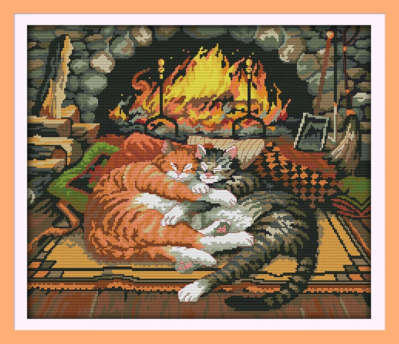 Набор для вышивки крестом Sleeping cat 14ct 11ct, предварительно штампованный холст, вышивка крестиком для влюбленных животных, рукоделие ручной работы
Набор для вышивки крестом Sleeping cat 14ct 11ct, предварительно штампованный холст, вышивка крестиком для влюбленных животных, рукоделие ручной работы
