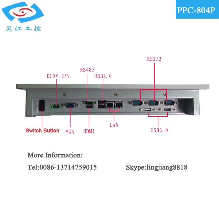 8,4 дюймовый промышленный панельный ПК с сенсорным экраном 2 * RJ45 LAN Gig / 3 * COM (PPC-084P)
8,4 дюймовый промышленный панельный ПК с сенсорным экраном 2 * RJ45 LAN Gig / 3 * COM (PPC-084P)