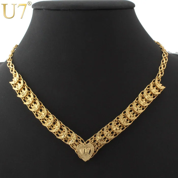 U7 Fashion Star & Moon Necklaces Trendy Gold Color Jewelry Women Gift Chokers Necklace For Party /Wedding Gift N338
U7 Fashion Star & Moon Necklaces Trendy Gold Color Jewelry Women Gift Chokers Necklace For Party /Wedding Gift N338