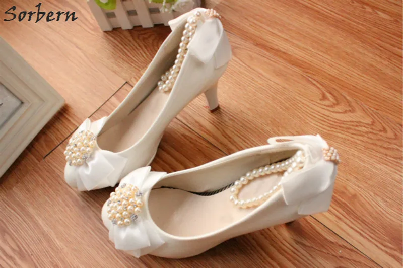 Sorbern White Satin Bow Wedding Shoes High Heels Beading Straps Bridal High Heels Pumps Platform Ladies Heels Womens Heels Shoes
Sorbern White Satin Bow Wedding Shoes High Heels Beading Straps Bridal High Heels Pumps Platform Ladies Heels Womens Heels Shoes
