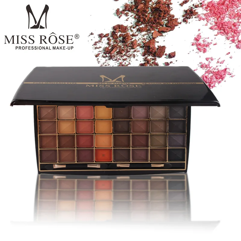 Miss Rose 3D косметика 48 цветов s тени для век палитра матовые природные цвета макияж