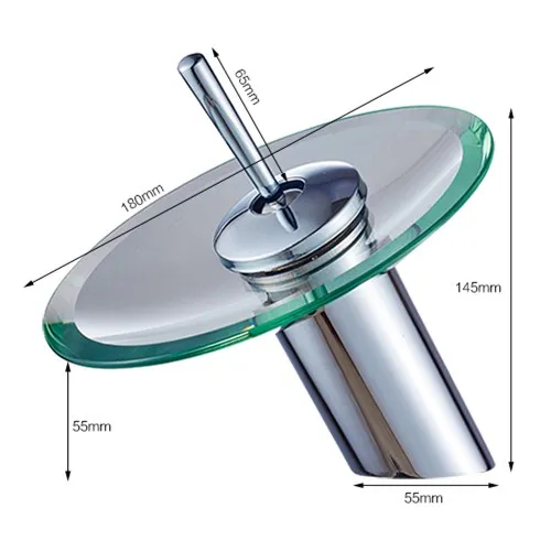 Bathroom Waterfall Basin Sink Mixer Tap Faucet Spout Chrome Polished Round Glass Faucet Tap Cold And Hot
Bathroom Waterfall Basin Sink Mixer Tap Faucet Spout Chrome Polished Round Glass Faucet Tap Cold And Hot