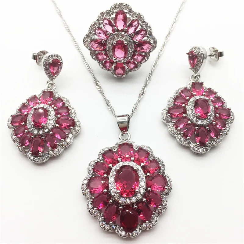 Rose 925 Sterling Silver Jewelry Sets AAA Zircon Necklace Pendant Drop Earrings Rings For Women Free shipping
Rose 925 Sterling Silver Jewelry Sets AAA Zircon Necklace Pendant Drop Earrings Rings For Women Free shipping